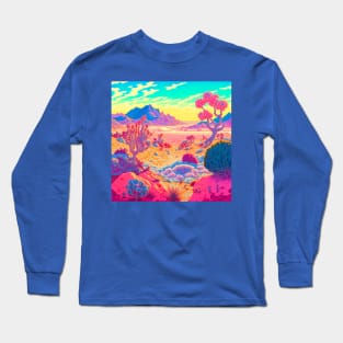 Desert Vaporwave Long Sleeve T-Shirt